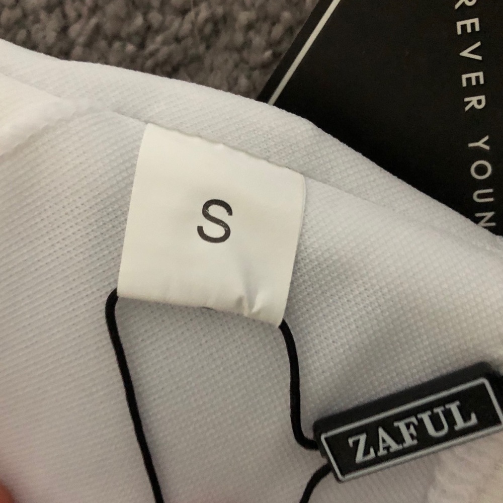 Zaful Off Shoulder Ruffle Ribbed Bikini Top Bundle - Picture 4 of 4